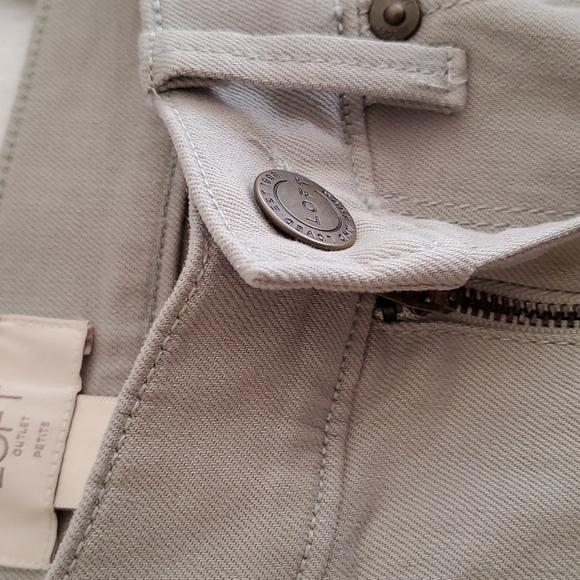 LOFT Green Cropped Stretch Jean Size 2 Petite - Picture 10 of 11
